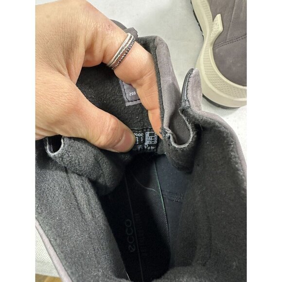 Ecco Solice Yak Leather Goretex Boots Gravity Nubuck Women’s 9-9.5 New READ - Picture 9 of 12